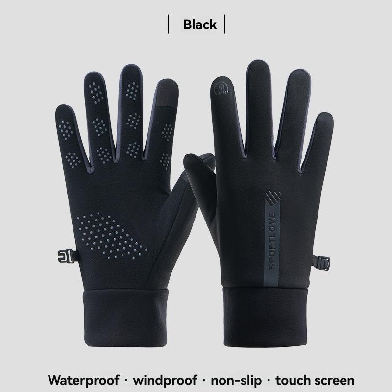 Mens Gloves & Mitts |  Felicity Farr Therma-Fit Tech Fleece Accessories Black