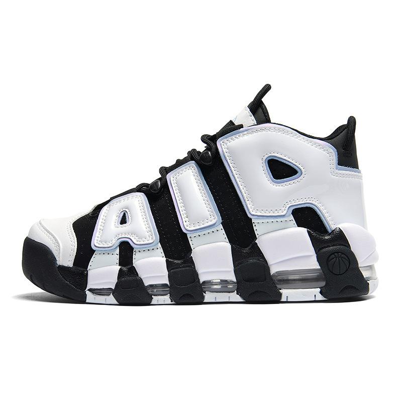 Mens Lifestyle |  Felicity Farr Air More Uptempo Low Lifestyle Black/Metallic Silver/Photon Dust